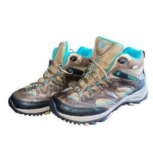 Women’s Brown and Teal Hiking Boots - Outdoor Trail Shoe
